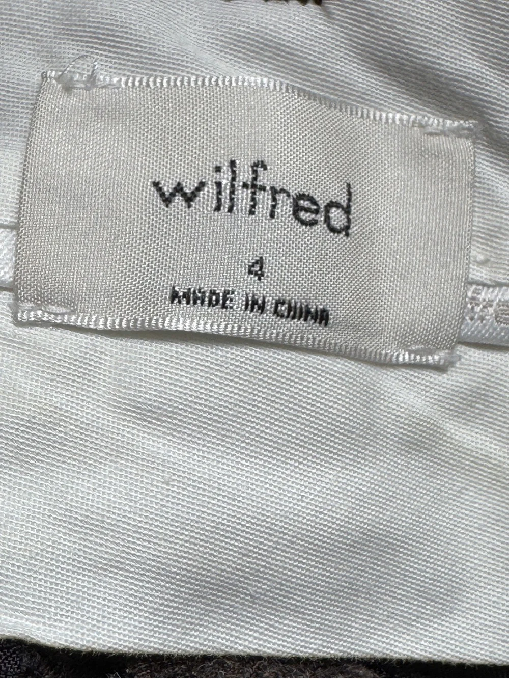 Aritzia Wilfred The Effortless Wool Blend Pant Heather Rich Cocoa size 4 - Picture 5 of 7